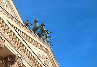 Moskova'da büyük tiyatro güzel fotoğraf