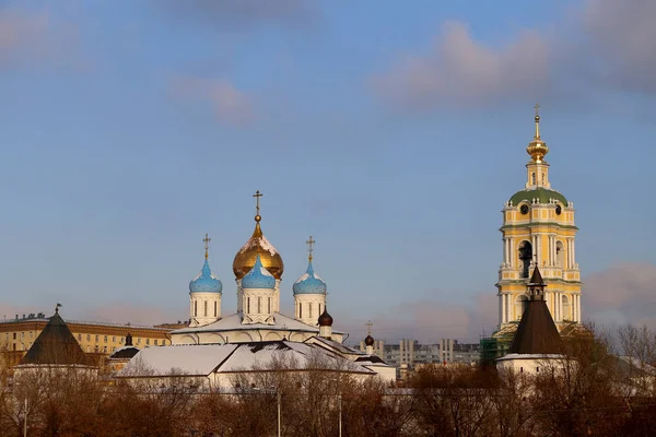 Piękne Zdjęcie Monaster Nowospasski Moskwie — Zdjęcie stockowe