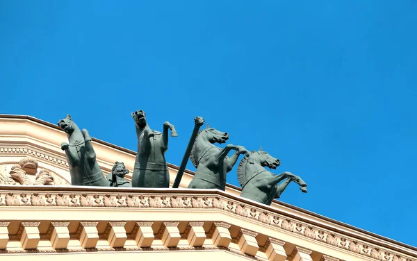 Красивая Фотография Большого Театра Москве — стоковое фото