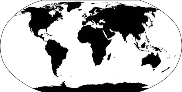 Bella icona in bianco e nero pianeta terra sfondo bianco — Vettoriale Stock