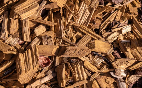 Ahşap Parçaları Soyut Arkaplan Dokusuna Sahip Dilimlenmiş Talaş Ağacı Woodchips — Stok fotoğraf