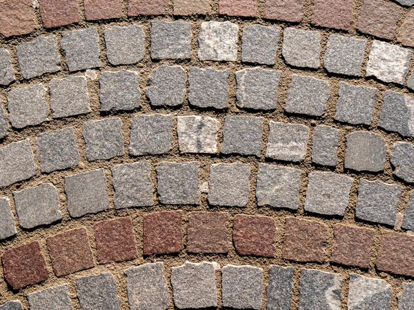 Texture Tiled Path Way Boulevard Tile Repetitive Lines Row Flooring — Stock Photo, Image