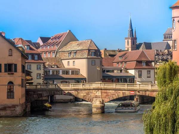 Straßburg Altstadt Elsass Frankreich Europa Berühmtes Petite France Viertel Mit — Stockfoto