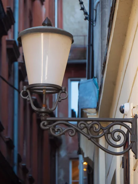 Lâmpada Lanterna Rua Retro Iluminação Pós Iluminação Streelight Urbano Cidade — Fotografia de Stock