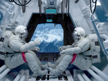 Grup astronauts3d render