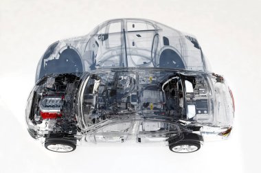 Modern building.3d render