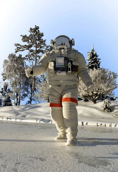 De astronaut .3d render — Stockfoto