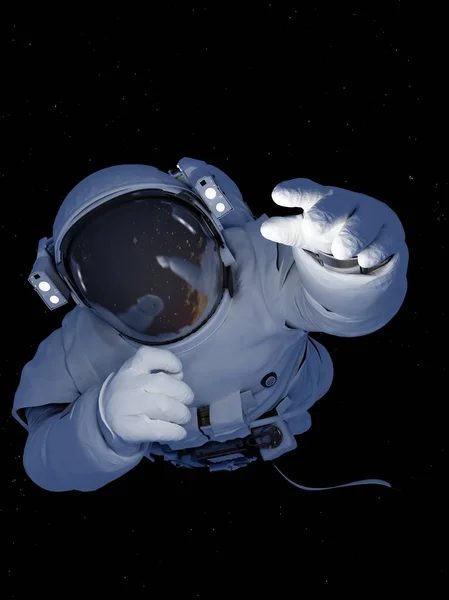 Nave espacial. 3d renderizar —  Fotos de Stock