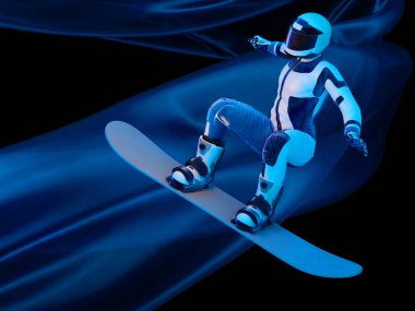 Snowboard, 3d render