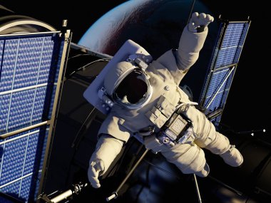 Astronot, 3d render