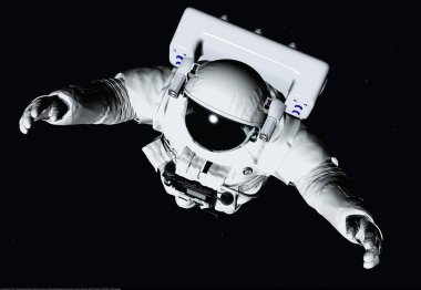  Astronot., 3d render