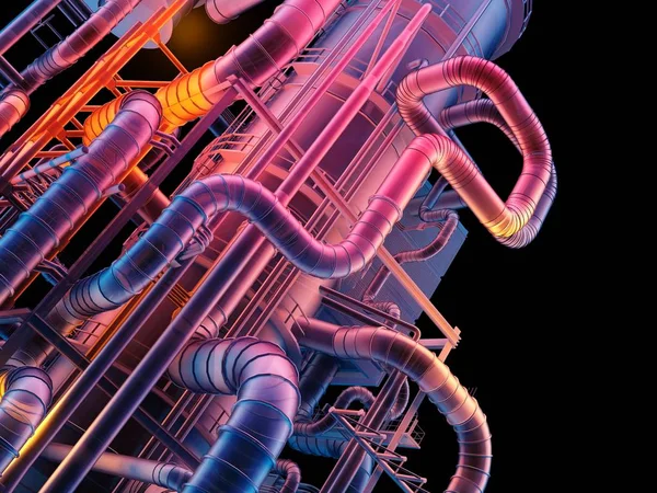 Трубы., 3D рендеринг — стоковое фото