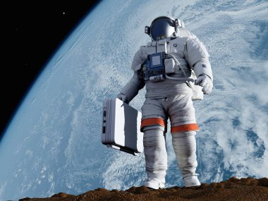  Astronot, 3d render