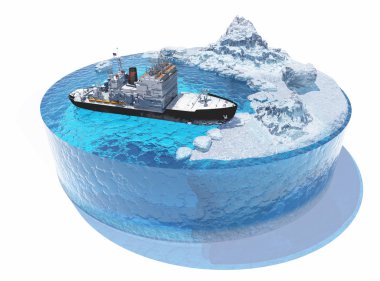 Buzkıran, 3d render