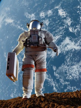  Astronot, 3d render