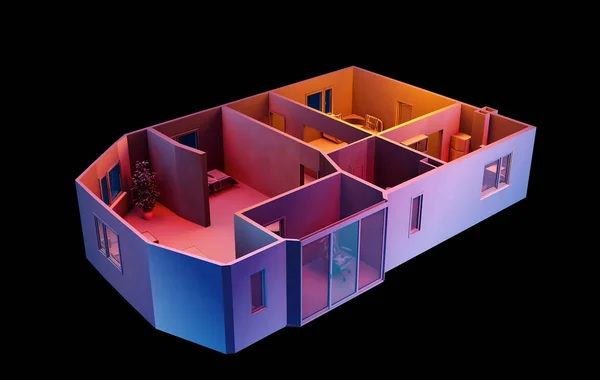 一幢房子的模型 — 图库照片