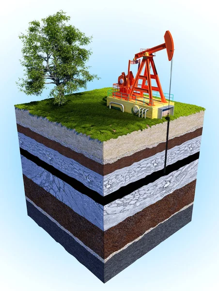 Oil ,3d render — Stock Photo, Image