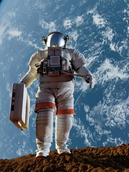 Astronauta, renderização 3d — Fotografia de Stock