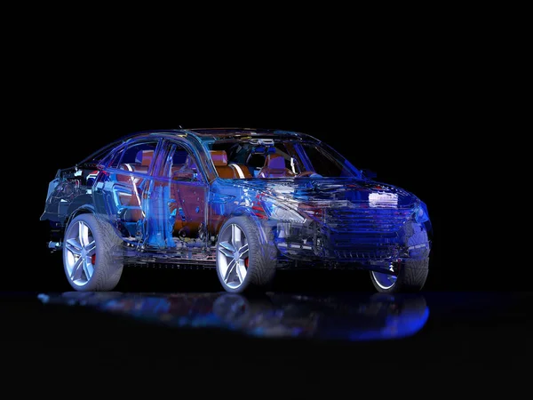 Automobili modello trasparente . — Foto Stock
