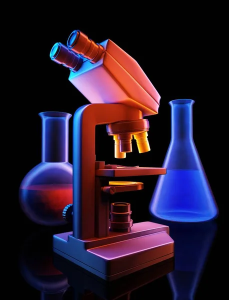Chemische Analyse., 3D-Darstellung — Stockfoto