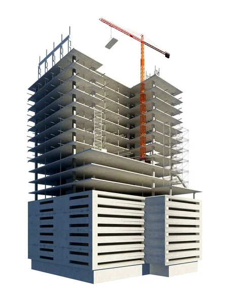 Construcción del edificio. — Foto de Stock