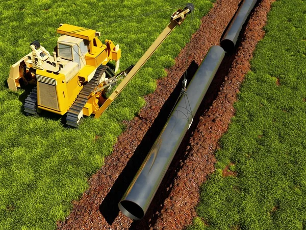 Pipeline., 3d render — Fotografia de Stock