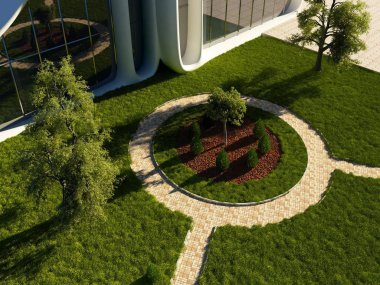 Manzara. .3D render 