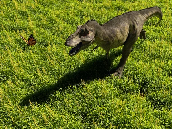 El dinosaurio. .3d render —  Fotos de Stock