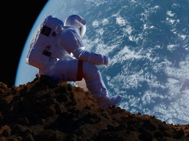 Astronot 3d render