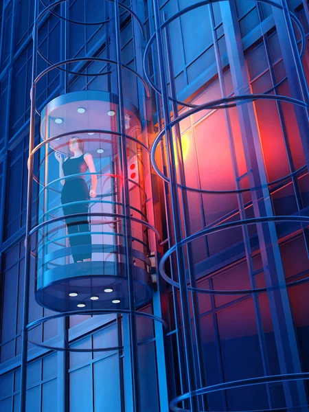 El ascensor 3d render —  Fotos de Stock