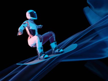 Snowboard, 3d render