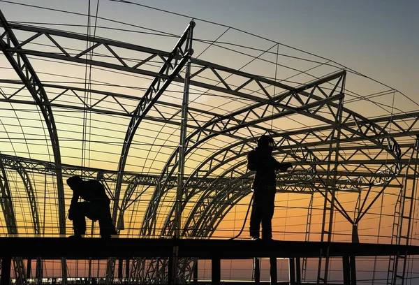 O grupo de trabalhadores — Fotografia de Stock