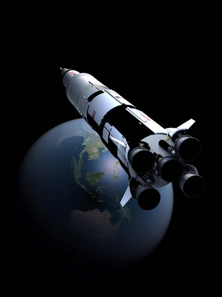 El espacio, 3d render — Foto de Stock