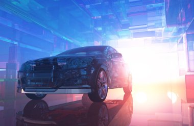 Grafik arkaplanda otomatik olarak..., 3d oluşturma