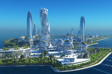 33d sahil şeridindeki Gelecek Şehir