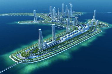 33d sahil şeridindeki Gelecek Şehir