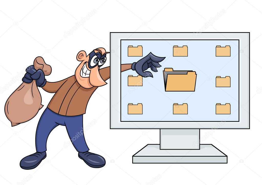 Computer thief illustration 2