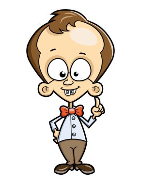 Gözlüklü inek çocuk