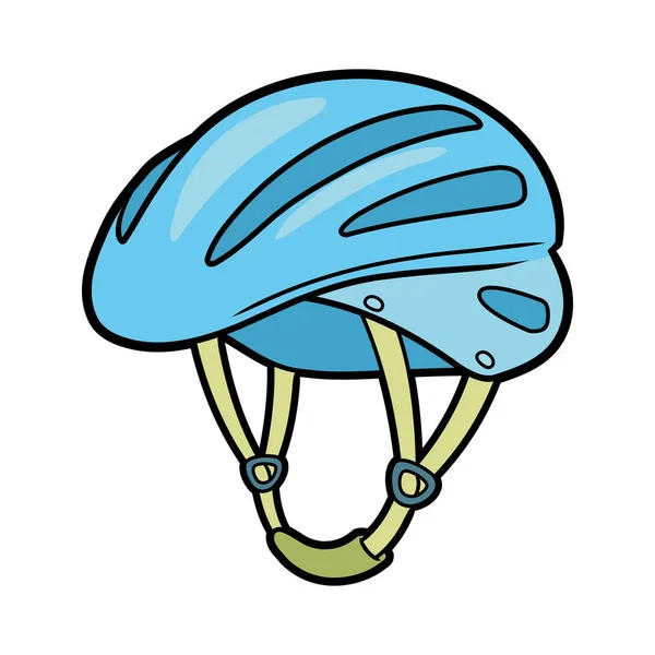 在白色背景上的自行车头盔 图库矢量图片