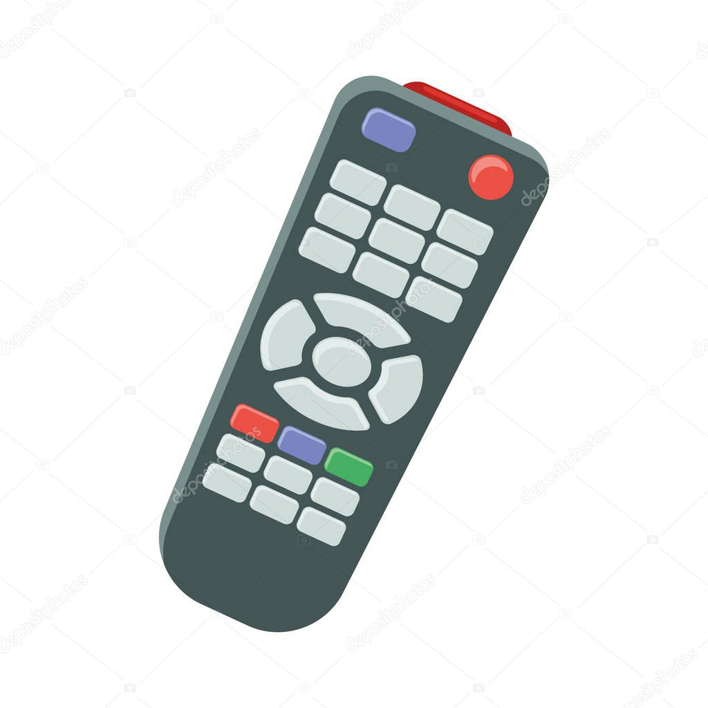 Remote control on a white background