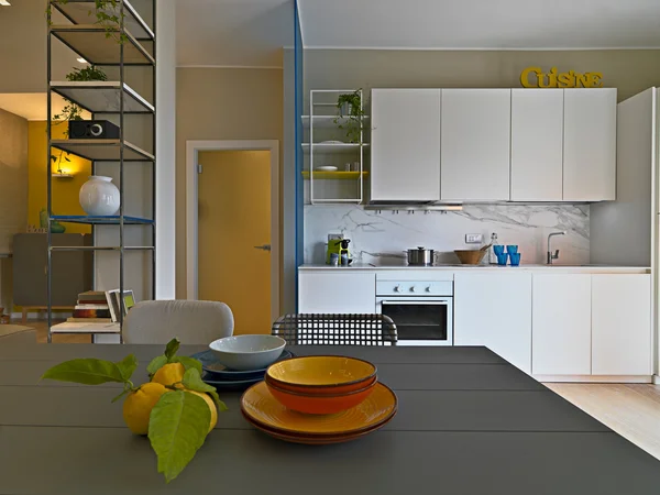 Interior view of a modern kitchen — Stock Photo, Image