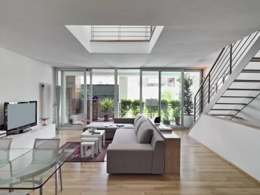  modern bir oturma odası iç görünüm