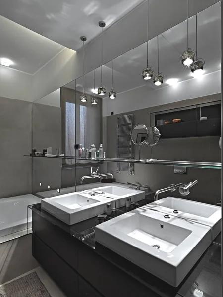 Interior view of  a modern bathroom — Stock Photo, Image