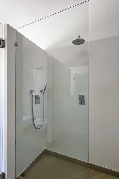 interiors shots of a modern bathroom