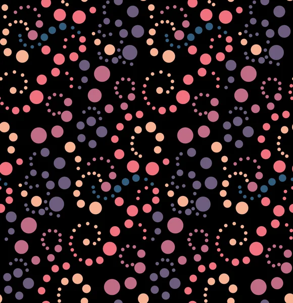 Vector Polka dot padrão sem costura — Vetor de Stock