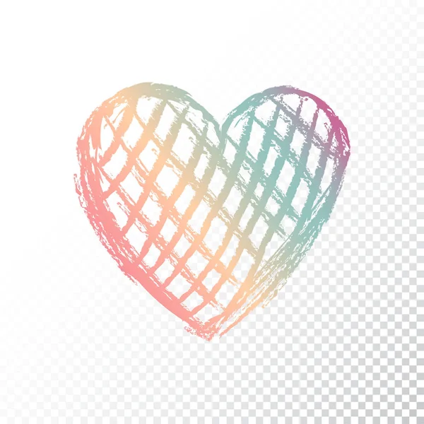 Векторное сердце с градиентным цветом — стоковый вектор