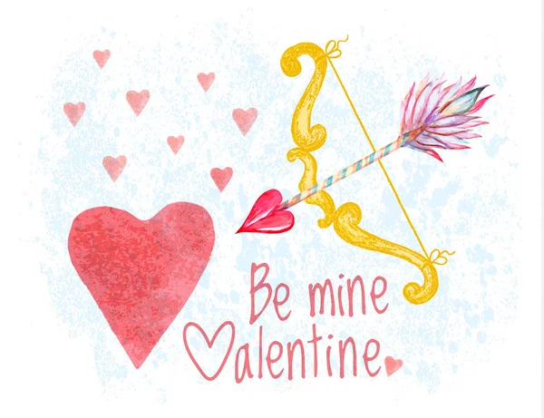 Vecteur de cartes de félicitations pour la Saint-Valentin — Image vectorielle