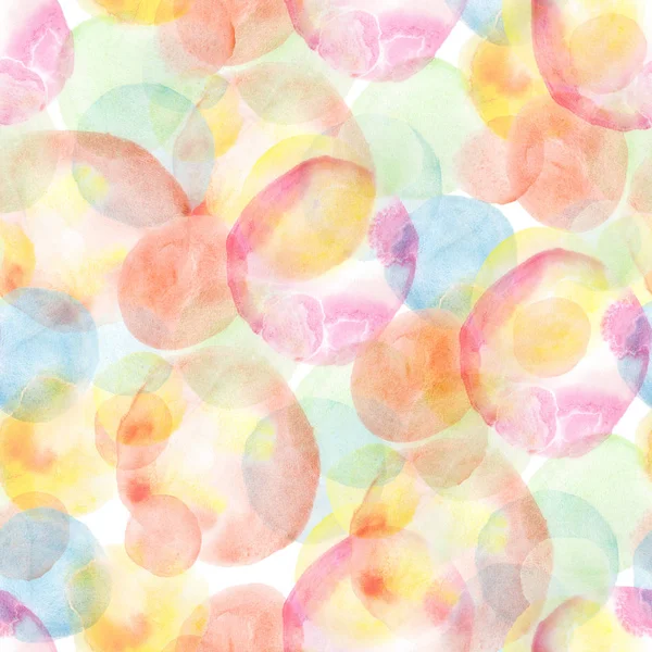 손-그린 수채화 원활한 패턴 — 스톡 사진