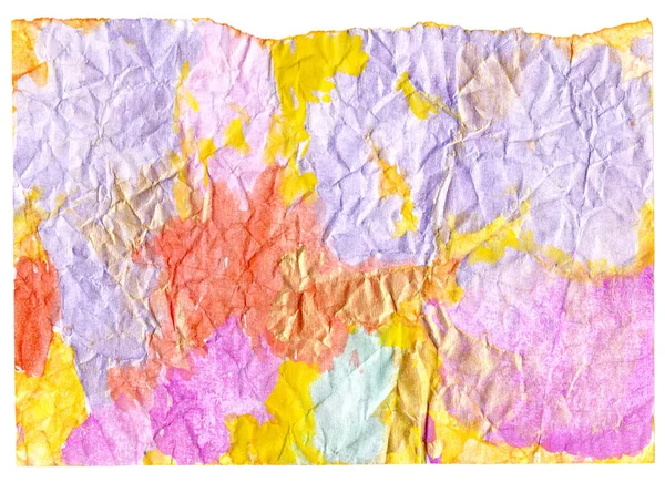 Textuur van aquarel verfrommeld papier — Stockfoto