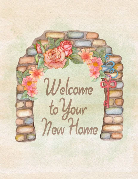 Welcome Home Card Stock Illustration - Download Image Now - Home Interior,  Welcome Sign, Text - iStock